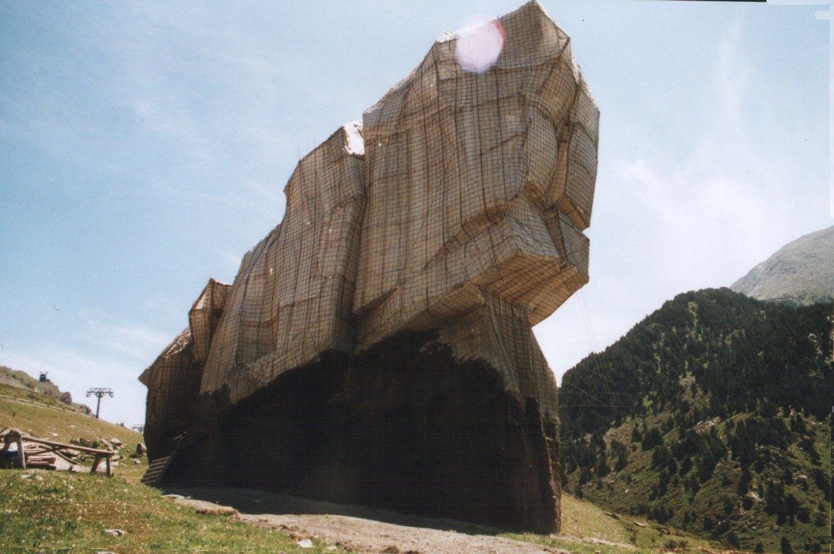 Sculpted monolith at 2,000 m altitude