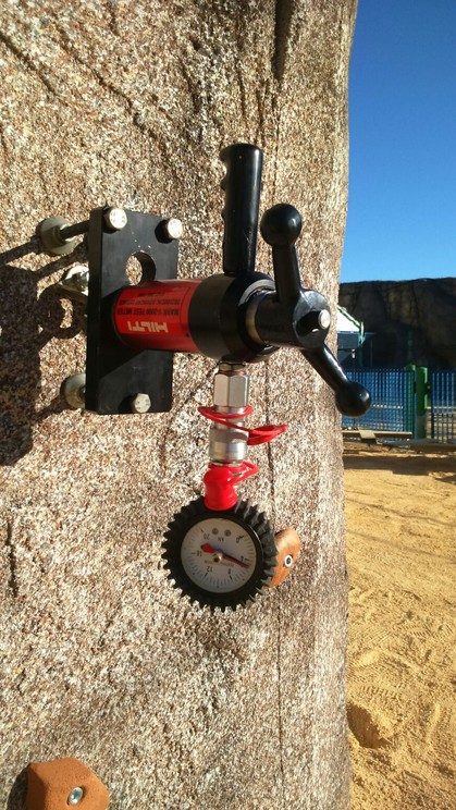 Certified HILTI pull-out test